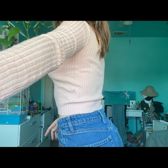 Light pink long sleeve aeropostale sweater - Picture 2 of 2